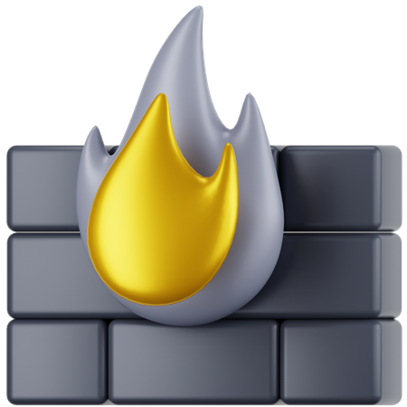 Pare-feu  3D Icon