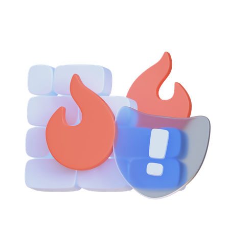 Pare-feu  3D Icon