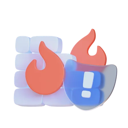 Pare-feu  3D Icon