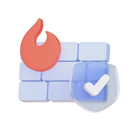 Pare-feu  3D Icon