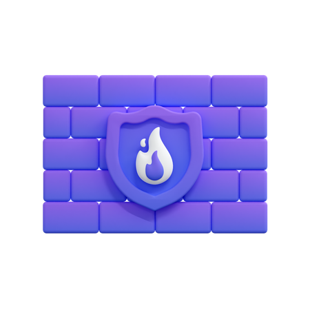 Pare-feu  3D Icon