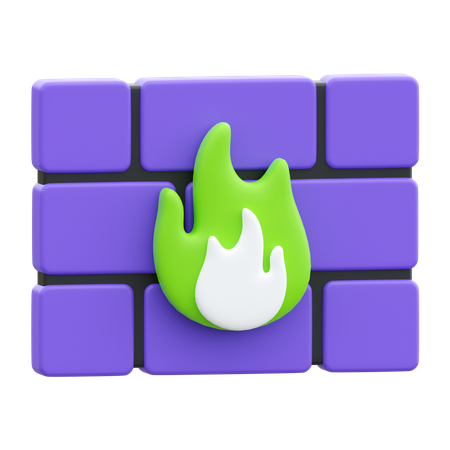 Pare-feu  3D Icon