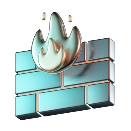 Pare-feu  3D Icon