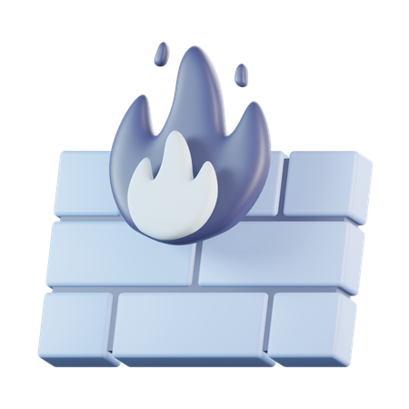 Pare-feu  3D Icon