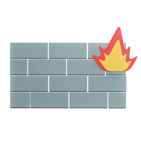 Pare-feu  3D Icon
