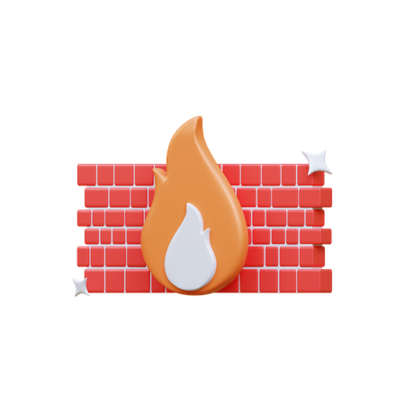 Pare-feu  3D Icon