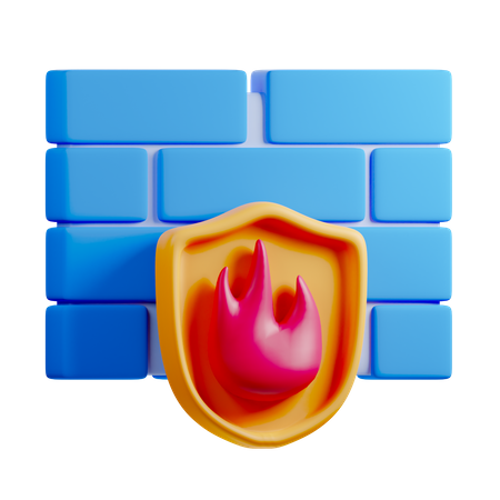 Pare-feu  3D Icon