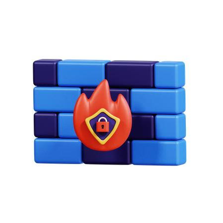 Pare-feu  3D Icon