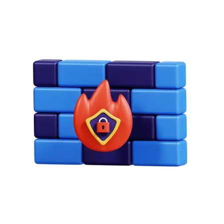 Pare-feu  3D Icon