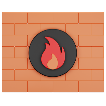 Pare-feu  3D Icon