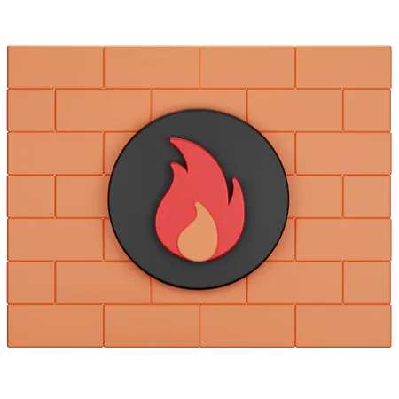 Pare-feu  3D Icon