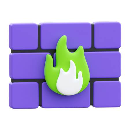 Pare-feu  3D Icon