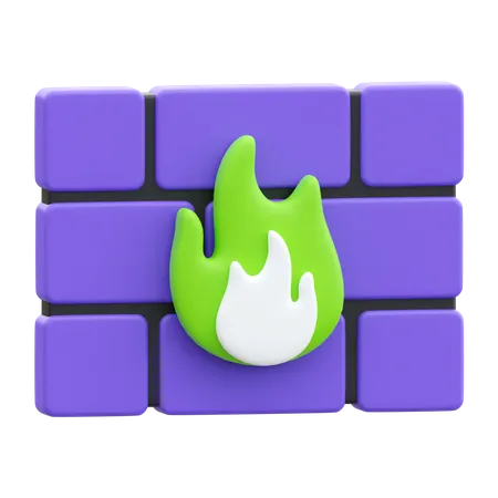 Pare-feu  3D Icon