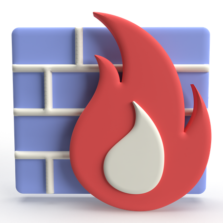 Pare-feu  3D Icon