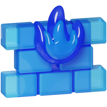 Pare-feu  3D Icon