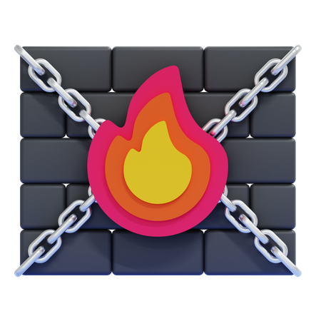 Pare-feu  3D Icon