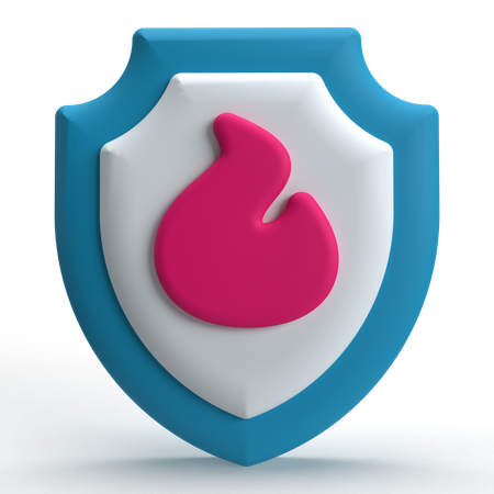 Protection par pare-feu  3D Icon