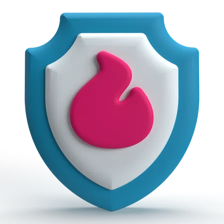 Protection par pare-feu  3D Icon