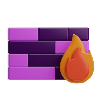 Sécurité du pare-feu  3D Icon