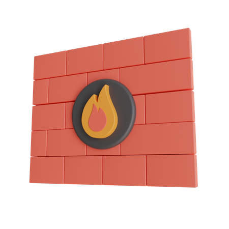 Sécurité du pare-feu  3D Icon