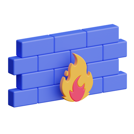 Sécurité du pare-feu  3D Icon