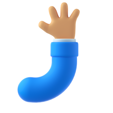 Pare o gesto  3D Icon