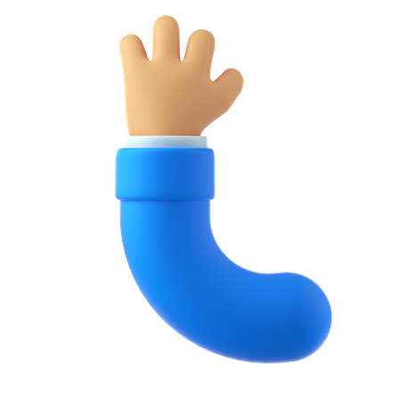 Pare o gesto  3D Icon