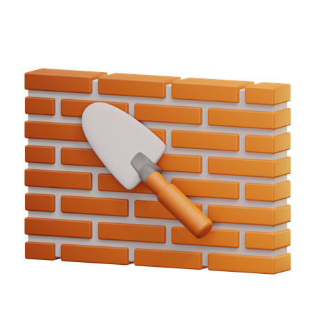 Pared de ladrillo  3D Icon