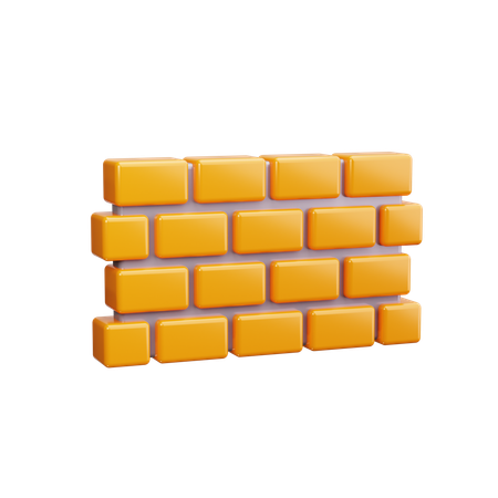 Parede de tijolos  3D Icon