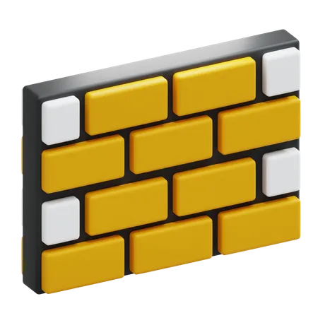 Parede de tijolos  3D Icon