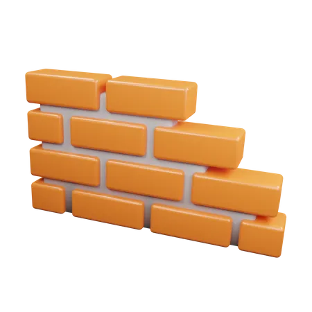 Parede de tijolos  3D Icon
