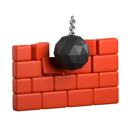 Derrubar muro  3D Icon