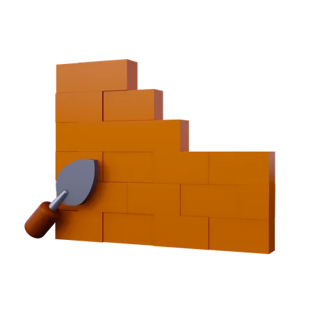 Muros de construccion  3D Icon