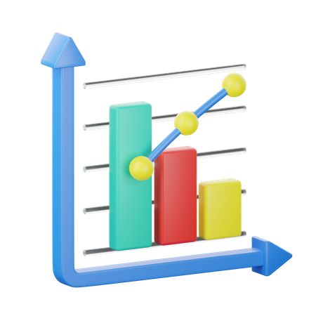 Pareto Chart  3D Icon