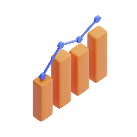 Pareto Chart  3D Icon