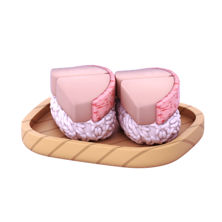 Nigiri de pargo rojo  3D Icon