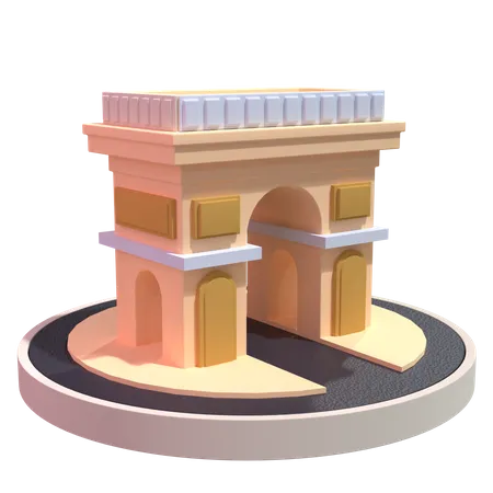 Paris  3D Illustration