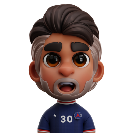 Jugador del París Saint Germain FC  3D Icon