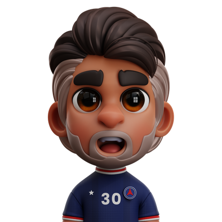 Paris Saint Germain FC Player  3D Icon