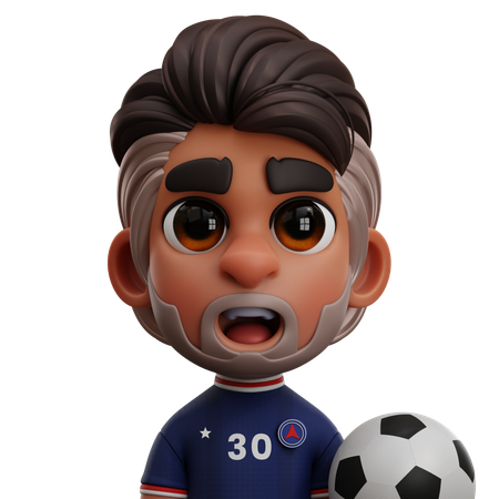 Paris Saint Germain FC Player 3D Icon