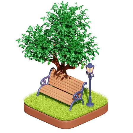 Park  3D Icon
