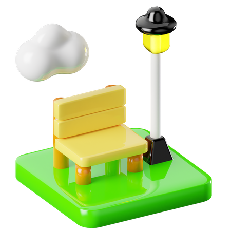 Park  3D Icon