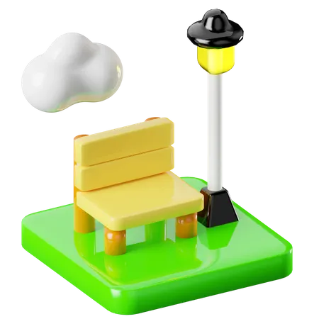 Park  3D Icon