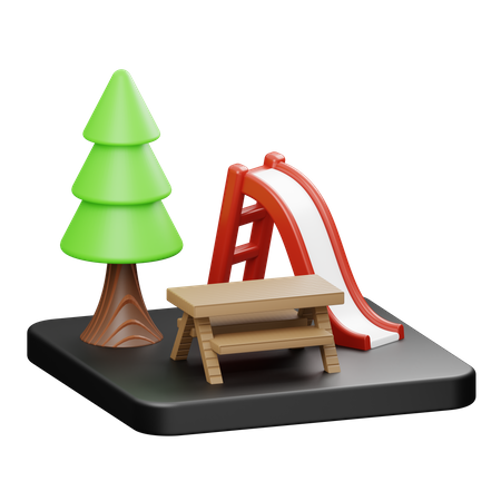 Park  3D Icon