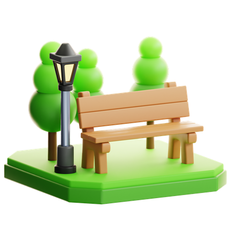 Park  3D Icon