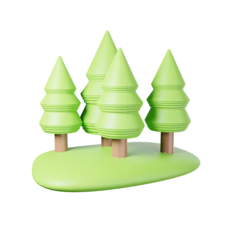 Park  3D Illustration