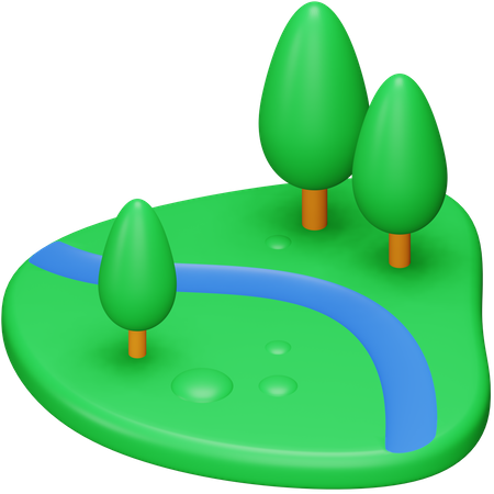 Park  3D Icon