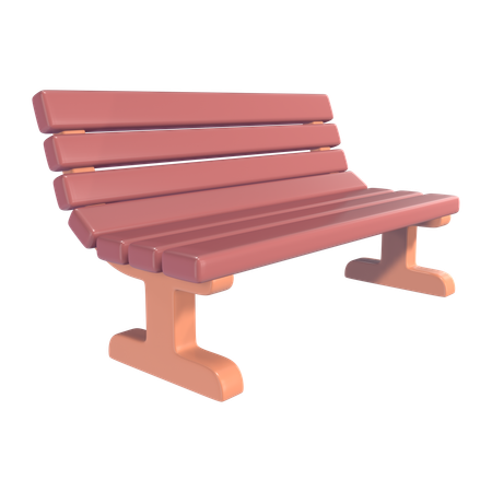 Park Bench  3D Icon