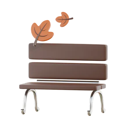 Park bench  3D Icon