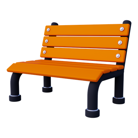 Park Bench  3D Icon